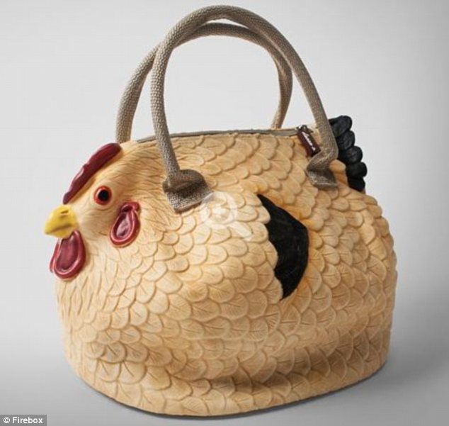 trendy chicken hand bag