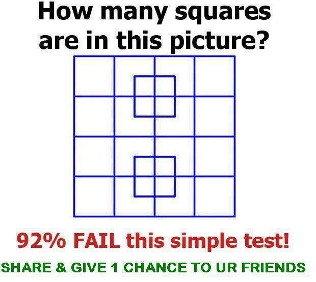 Can you count the number of squares?