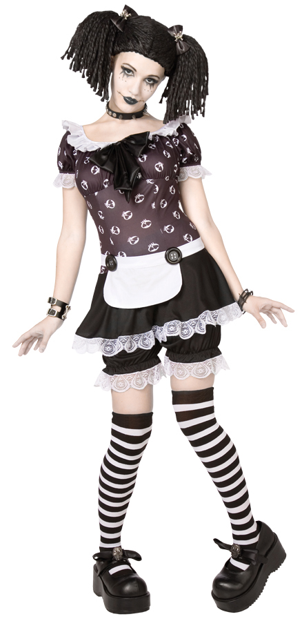 Gothic Rag Doll Halloween Costume: